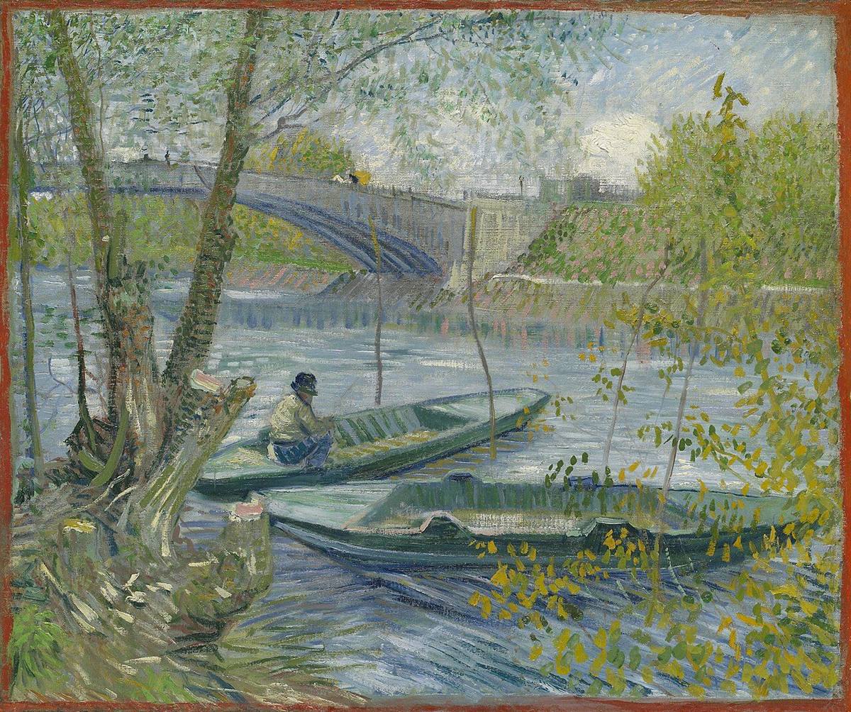 Fishing in Spring, the Pont de Clichy (Asnières) by Vincent van Gogh