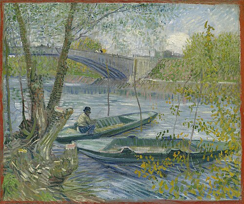 Fishing in Spring, the Pont de Clichy (Asnières) by Vincent van Gogh