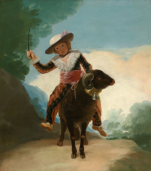 Boy on a Ram by Francisco José de Goya y Lucientes