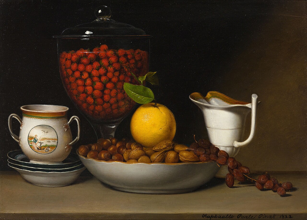 Still Life—Strawberries, Nuts, &c. by Raphaelle Peale