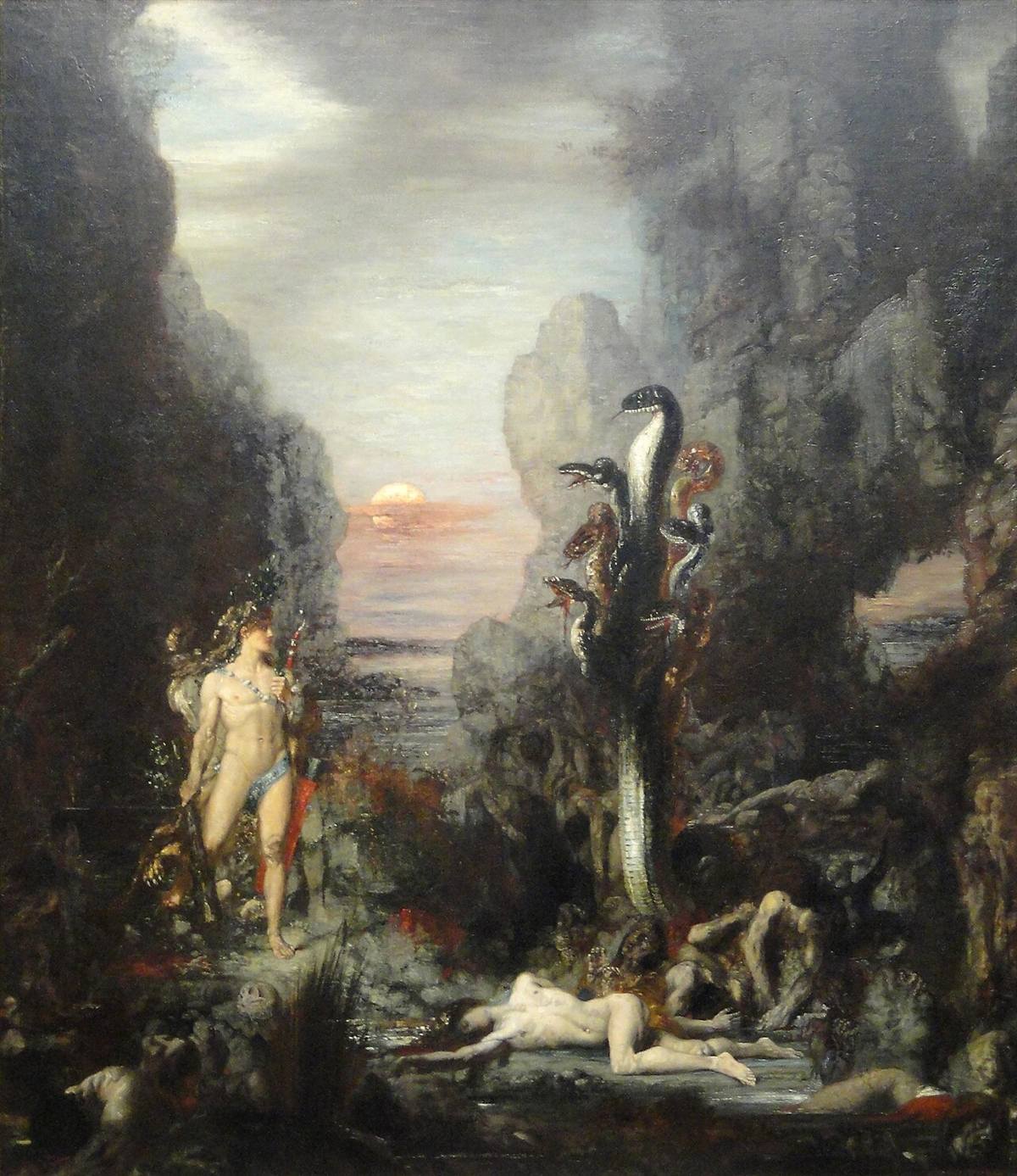 Hercules and the Lernaean Hydra by Gustave Moreau