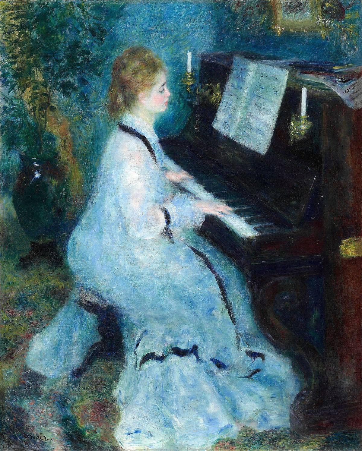 Woman at the Piano by Pierre-Auguste Renoir