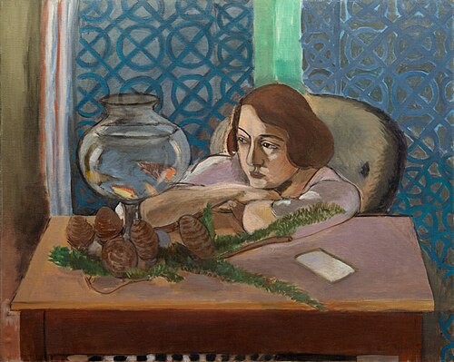 Woman before an Aquarium by Henri Matisse