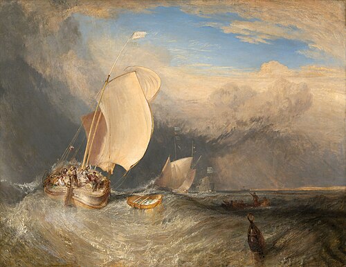 Fishing Boats with Hucksters Bargaining for Fish by Joseph Mallord William Turner