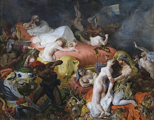 The Death of Sardanapalus by Eugène Delacroix