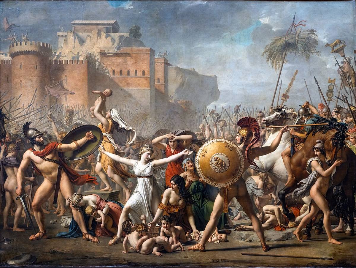 The Intervention of the Sabine Women by Jacques-Louis David
