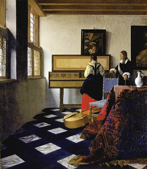 The Music Lesson by Johannes Vermeer