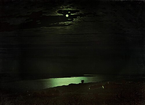 Moonlit Night on the Dnieper by Arkhip Kuindzhi
