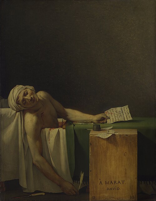 The Death of Marat by Jacques-Louis David