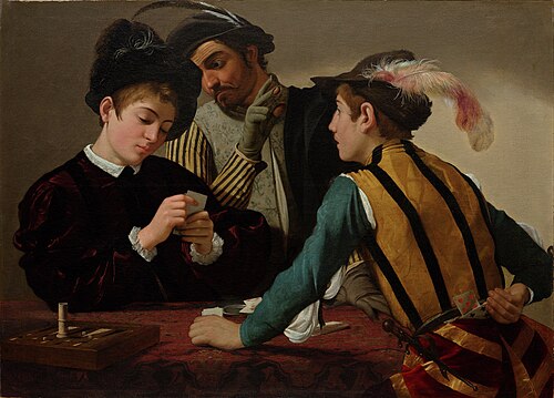 The Cardsharps by Caravaggio